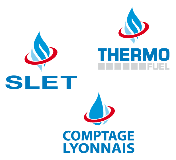 logo SLET / THERMO-FUEL / COMPTAGE LYONNAIS